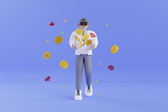 3D Hand Holding Cryptocurrency Coin: A Versatile Design for Modern Digital Projects
