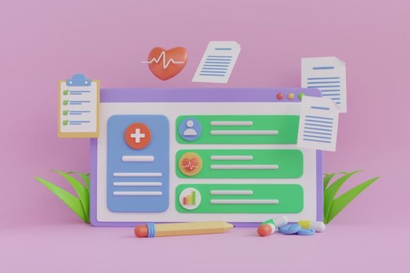 3D Health Insurance Icon Concept: Enhancing Visual Communication in Healthcare and Beyond