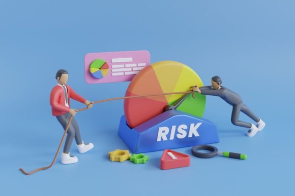3D Illustration of Business Risk Concept: A Strategic Tool for Visual Communication and Decision-Making