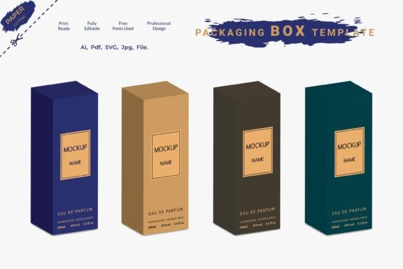 3D Packaging Box Mockup Perfume Box: A Strategic Tool for Visualizing and Elevating Your Brand