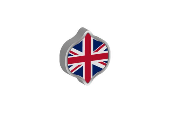 3D United Kingdom Flag Sign Badge Design: A Versatile Tool for Creative Projects