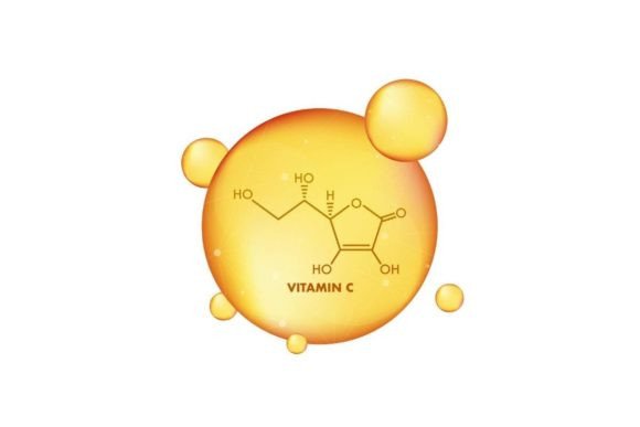 3D Vitamin C Formula Concept Design for Creative Projects