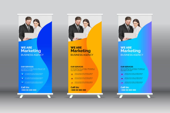 Corporate Business Roll Up: A Dynamic 3D Text Design Solution