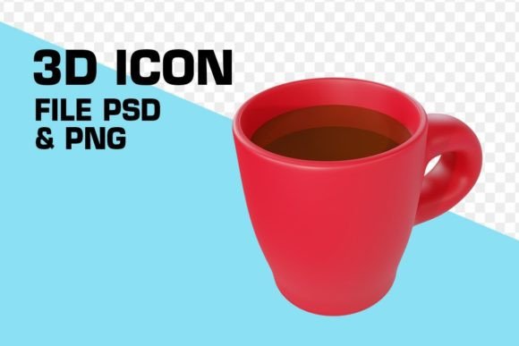 Enhance Your Design Projects with a 3D Red Mug